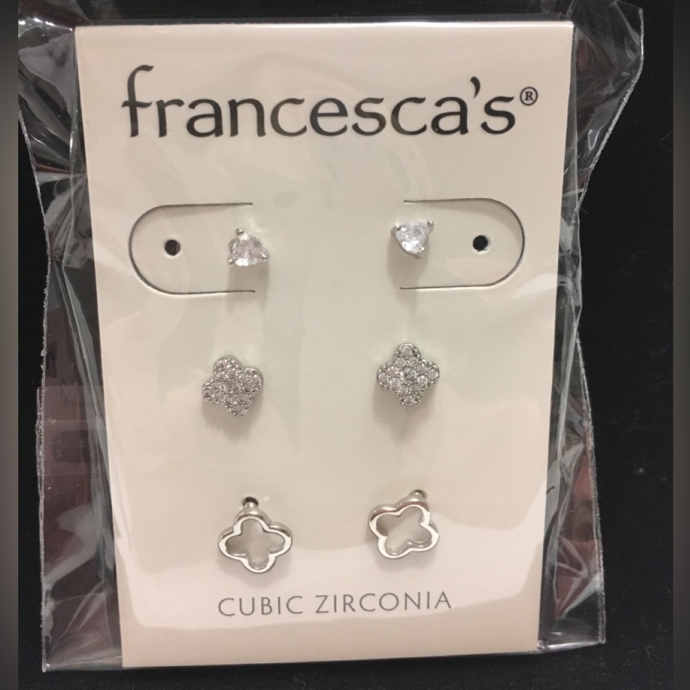 Cubic Zirconia - 3 pairs